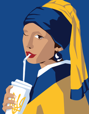Ukrainian Woman With A Pearl Earring – Paint By Numbers Kit | Artwille | 14x18 Inch Canvas