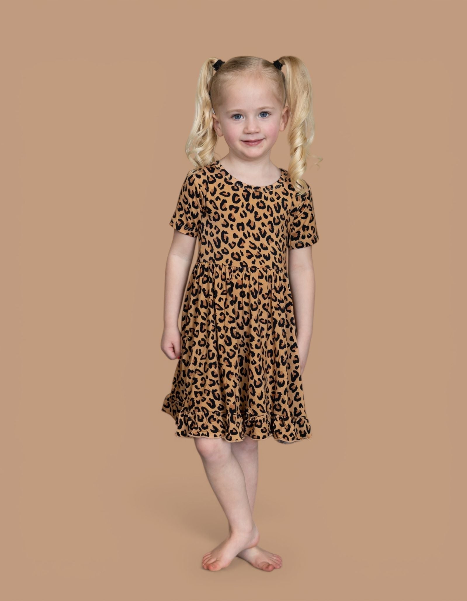 Leopard Dream Ruffle Dress
