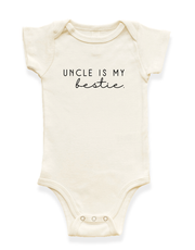 Uncle Is My Bestie Organic Baby Bodysuit