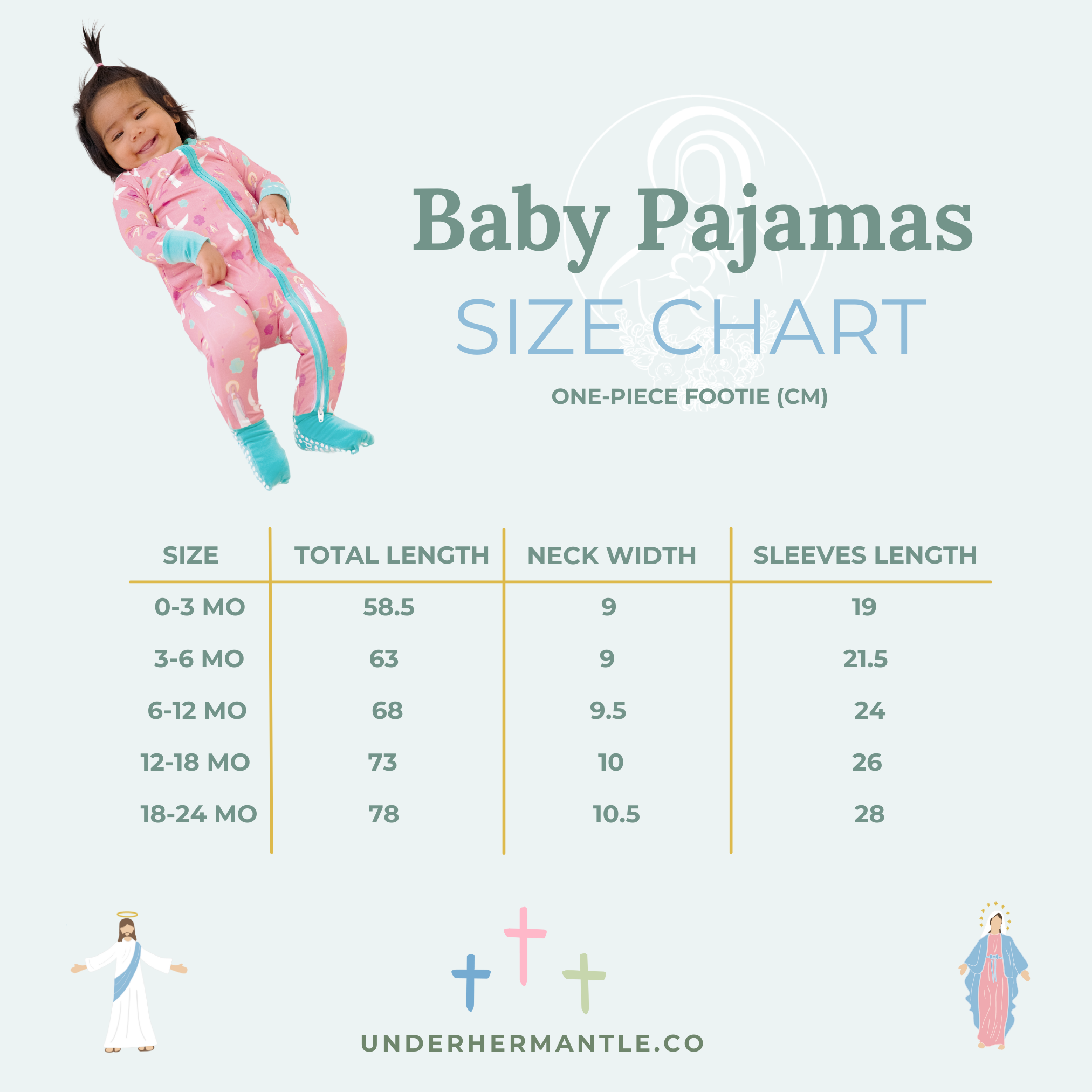 Pray Footie Baby Pajamas