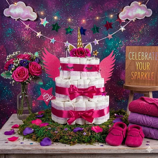 Unicorn Diaper Cake Premium Kit