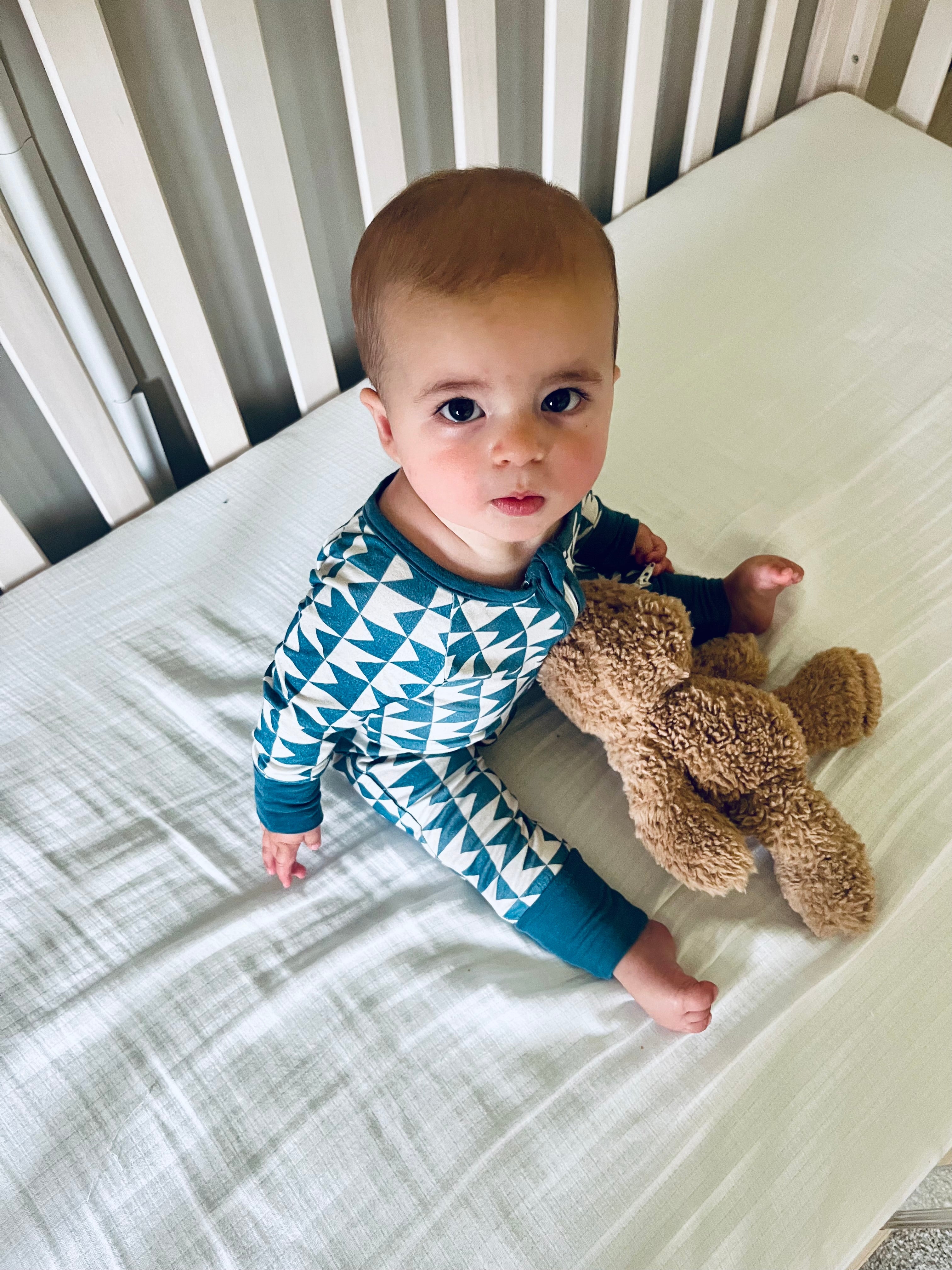 Geometric Bamboo Sleeper | Soft Baby Pajamas