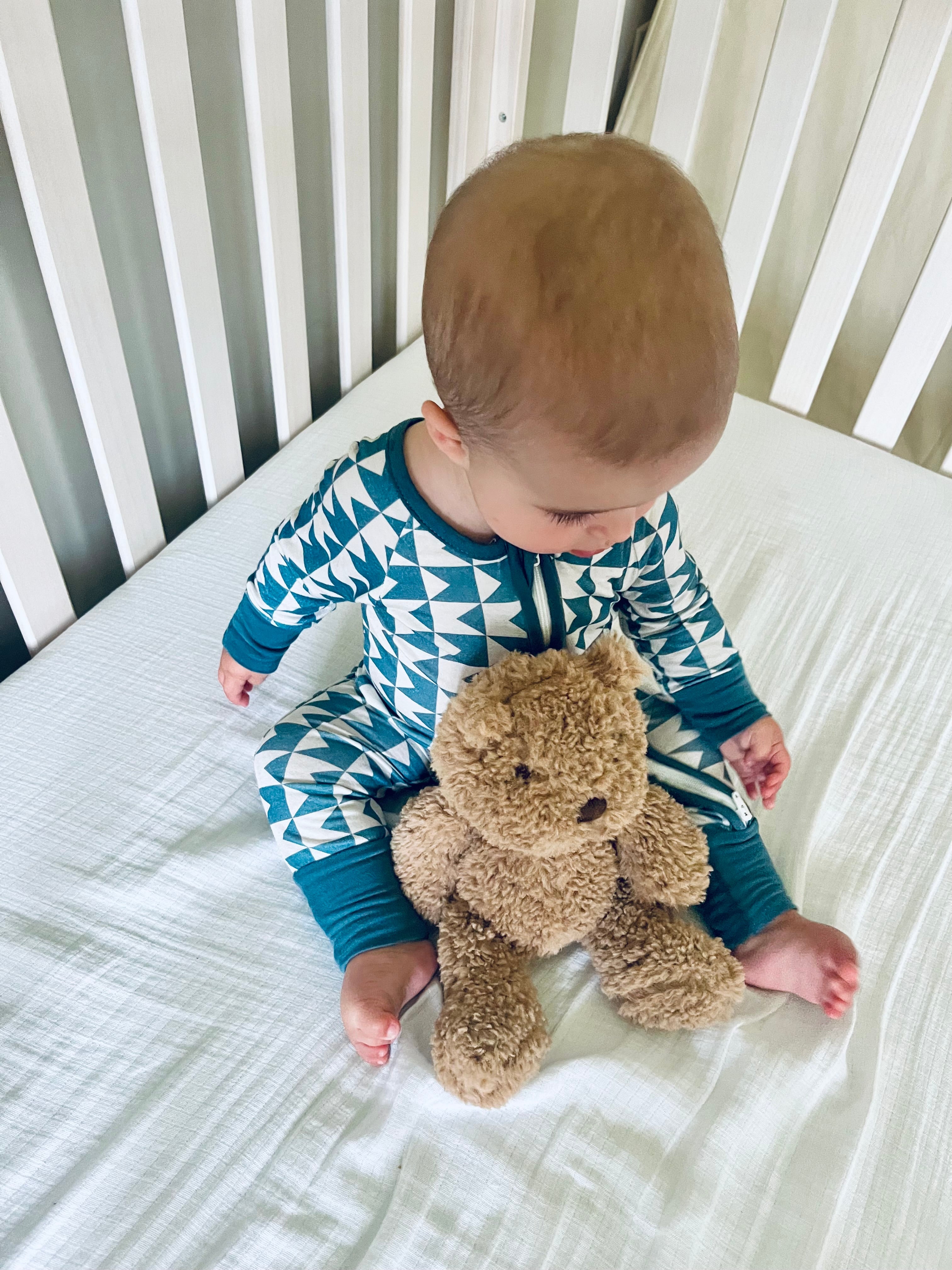 Geometric Bamboo Sleeper | Soft Baby Pajamas