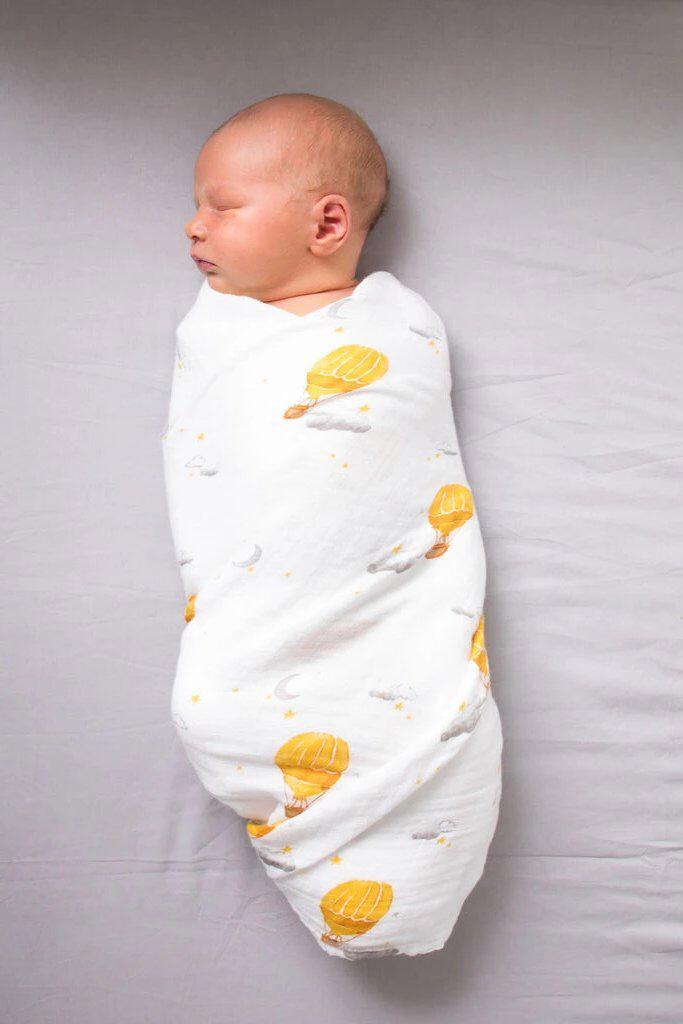 ORGANIC SWADDLE - HOT AIR BALLOON