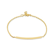 Mysha Personalized Curved Bar Bracelet