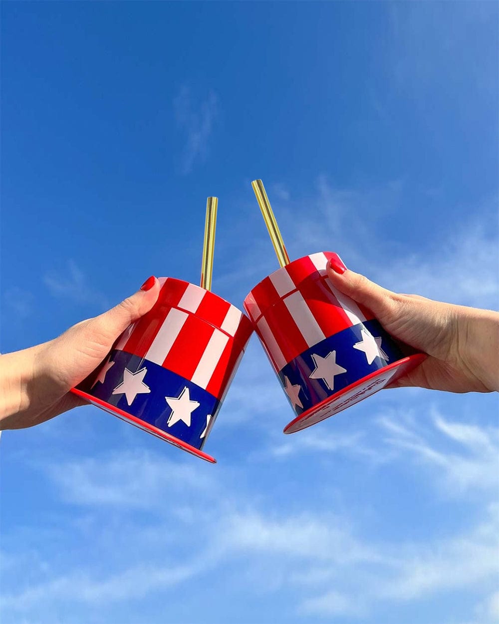 Hats Off To The Usa Patriotic Sippers (set Of 2)