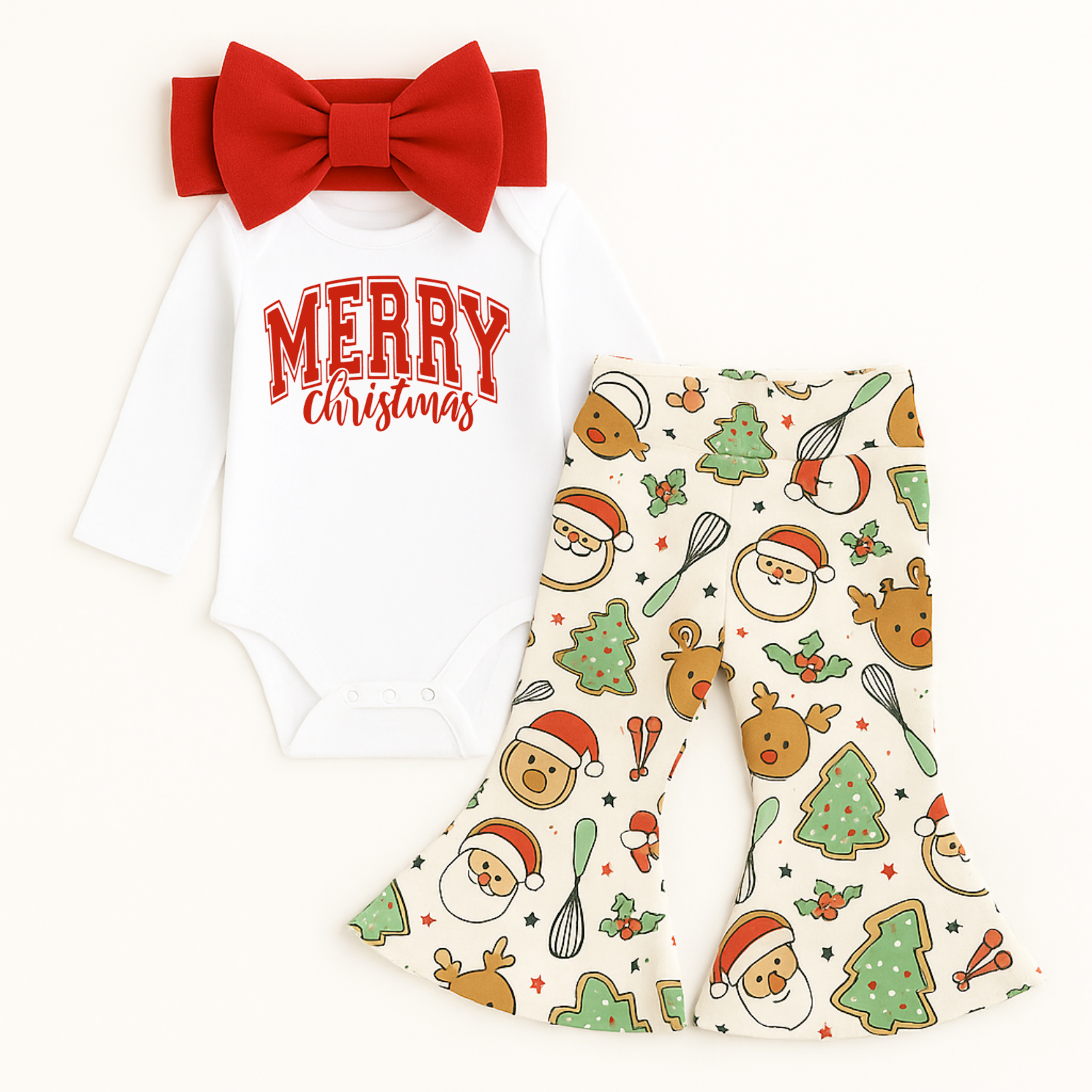Christmas Cookies Baby Bell Bottoms