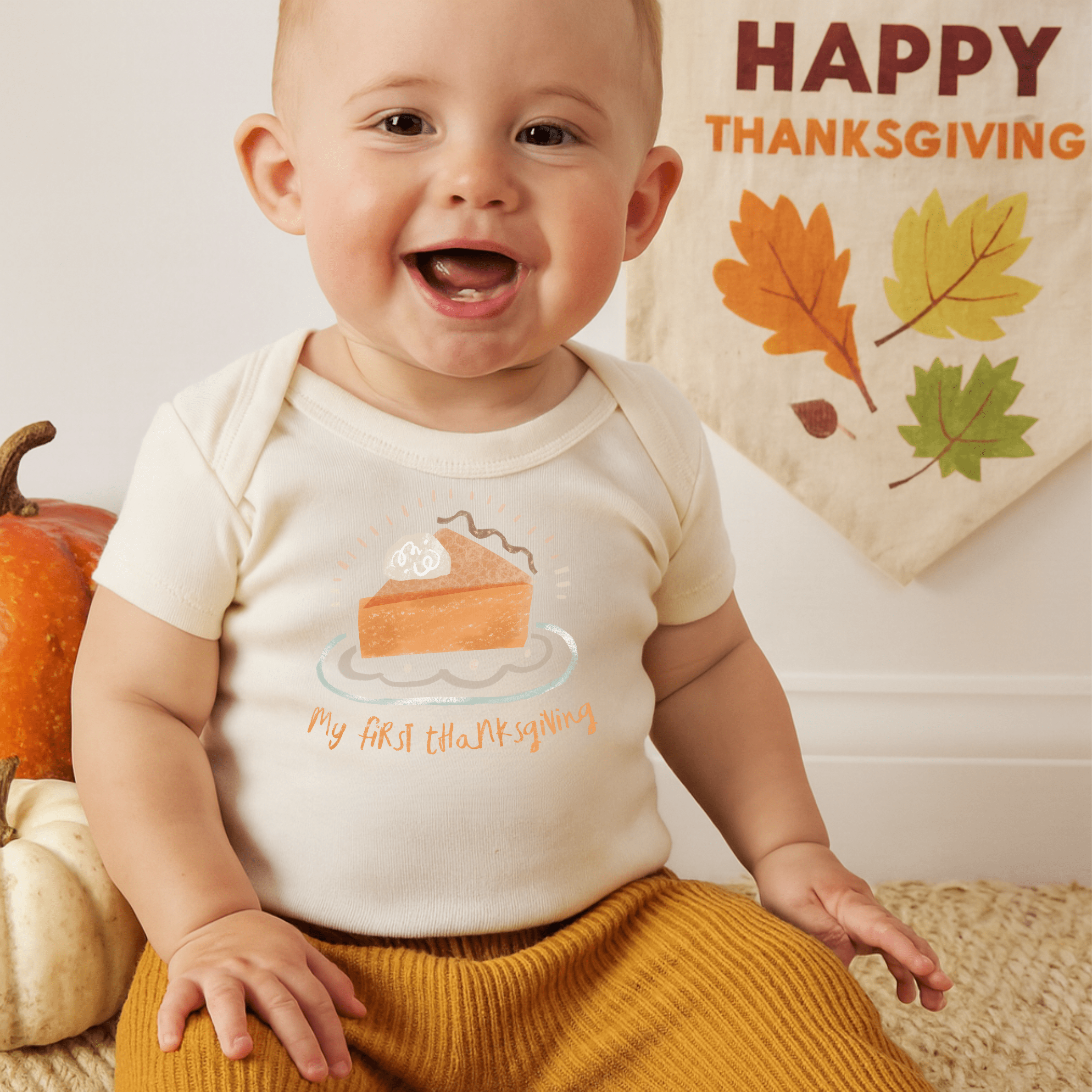 Graphic Bodysuit | Thanksgiving Pie