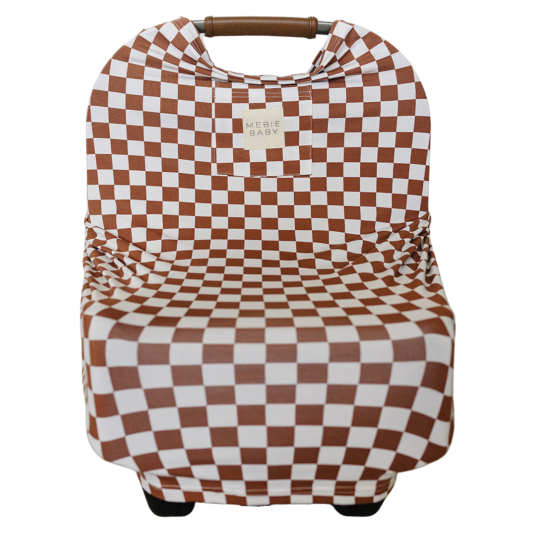 Rust Checkered Bamboo Multi-use Cover