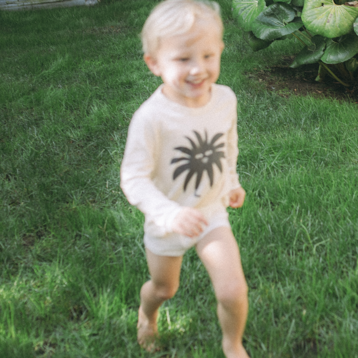 Peace Long Sleeve Tee – Seaweed Fiber, Algae Ink Printed (kids)