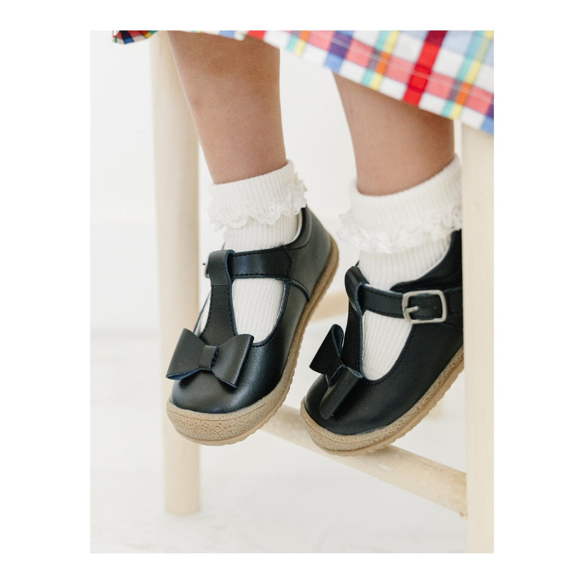 Emma Classic Bow T-strap Mary Jane