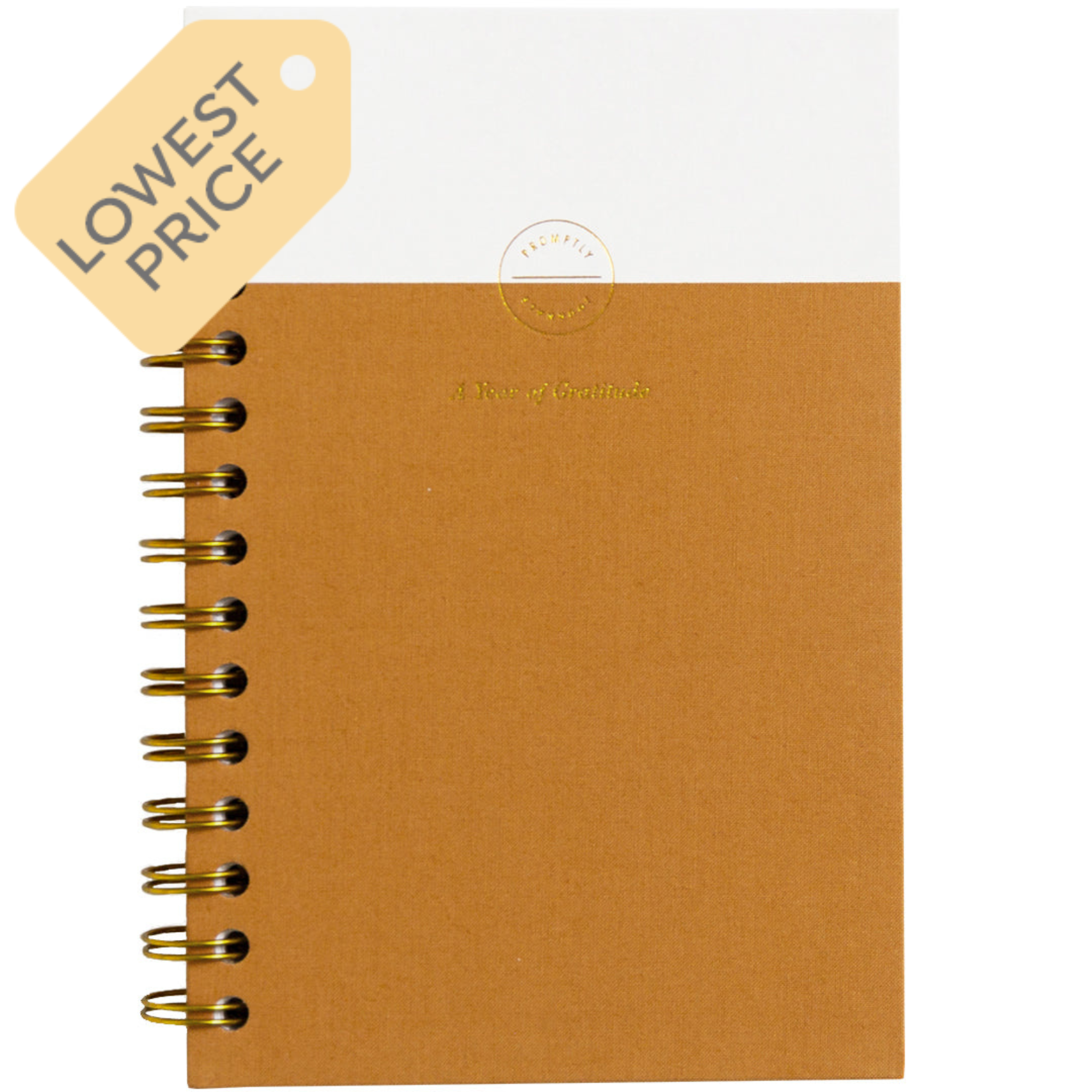 Gratitude Journal - Amber Linen by Promptly Journals