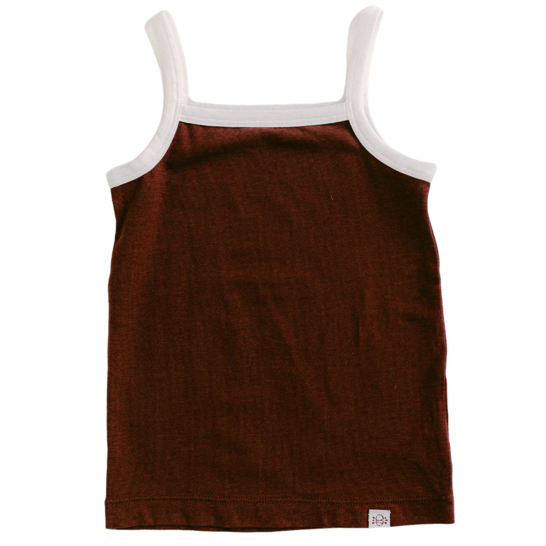 Strappy Tank In Burgundy Mist