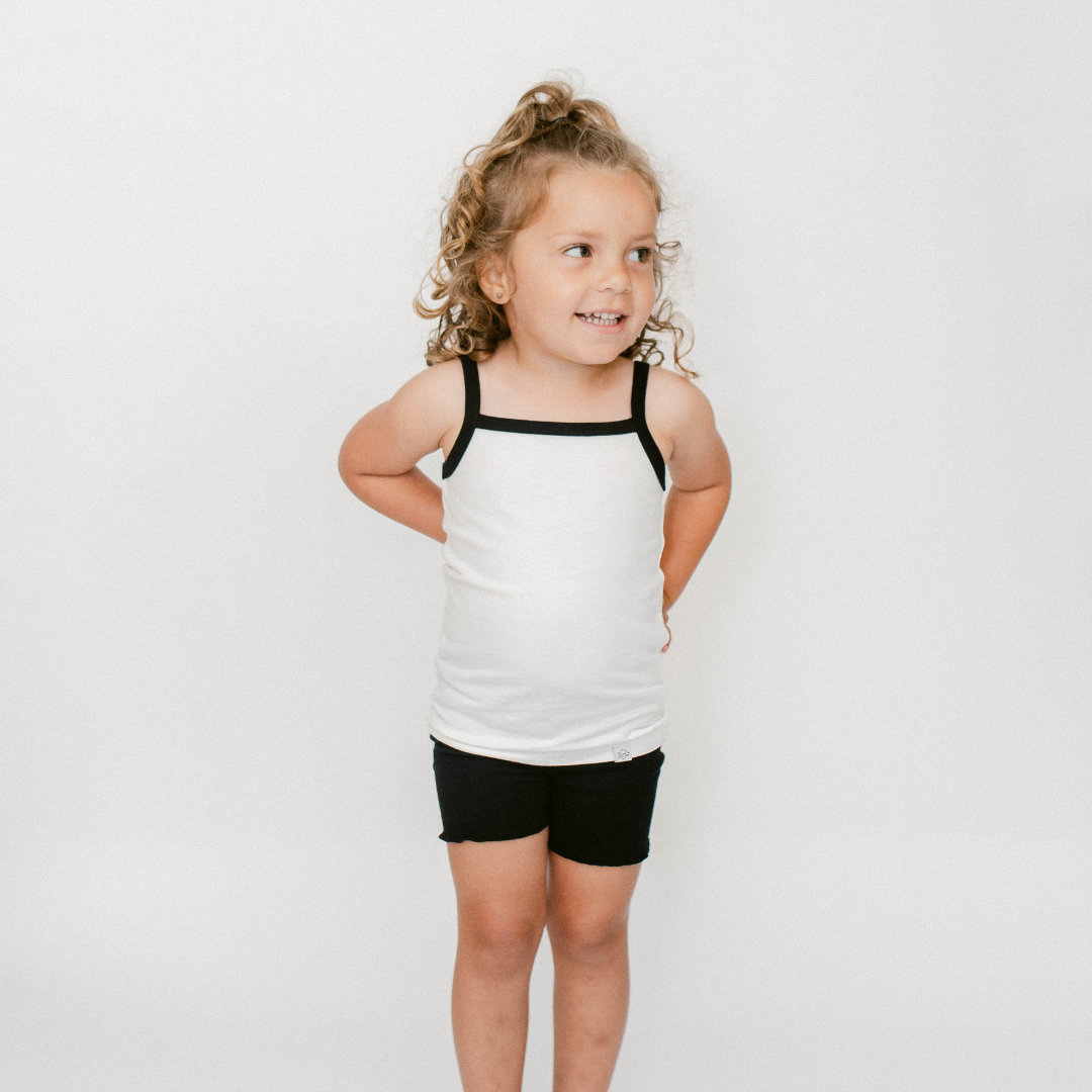 Strappy Tank In White