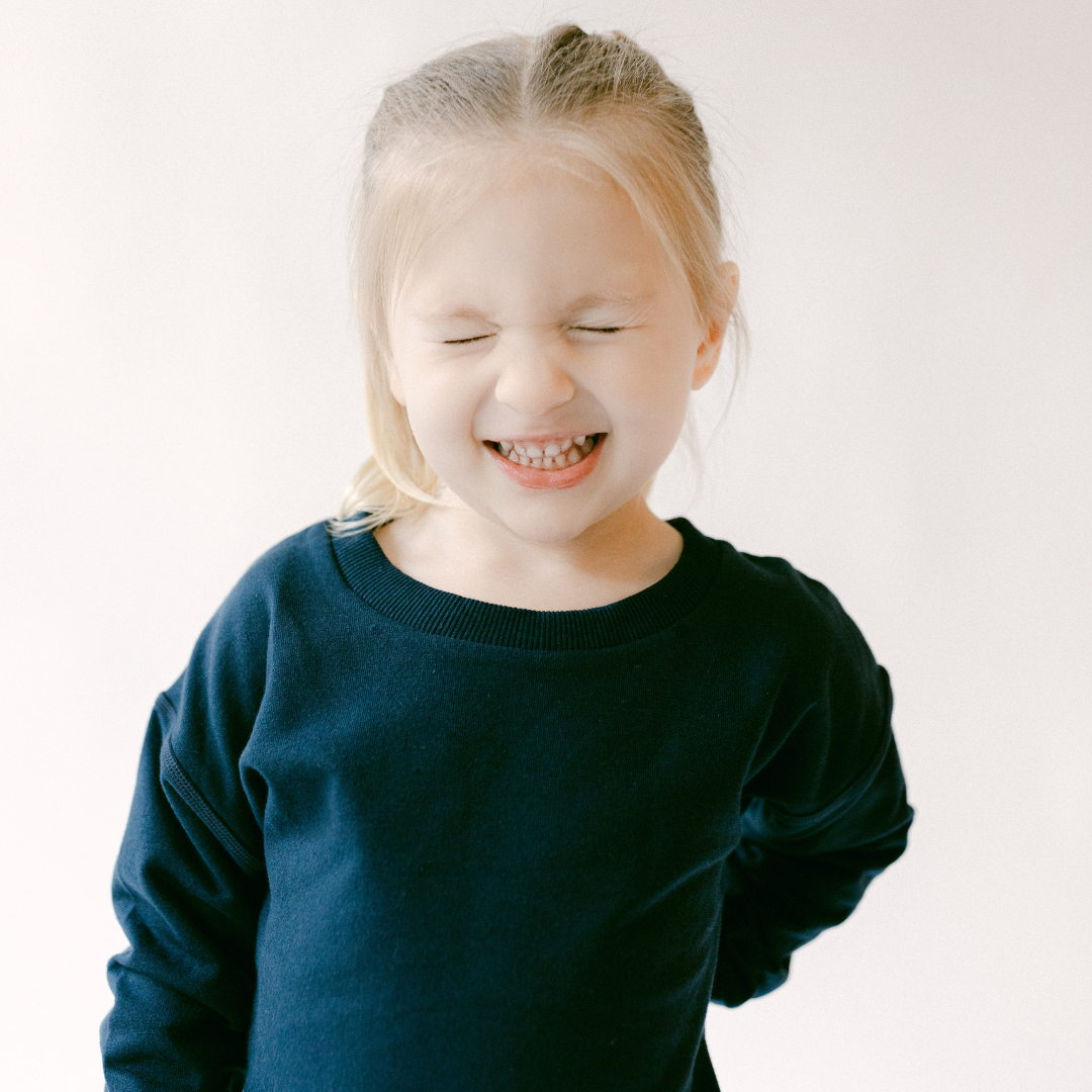 Leisure Sweat Set In Navy