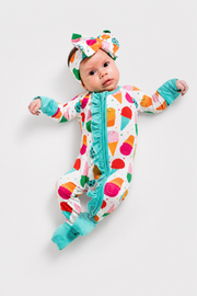 My First Ice Cream Cone Bamboo Onesie | Soft Baby Bodysuit