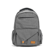 Pertutti Baby Diaper Bag Backpack, Grey Melange