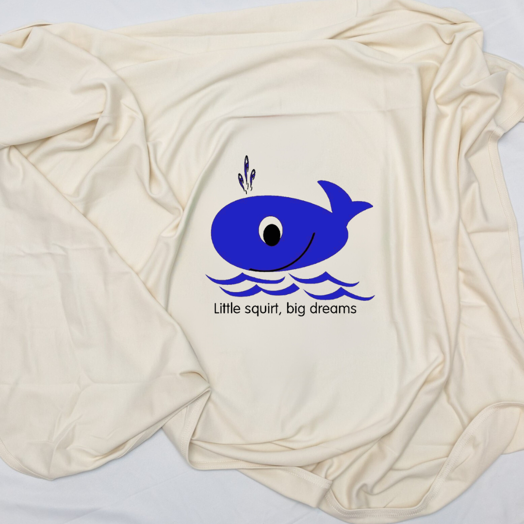 Big Dreams Whale Baby Blanket