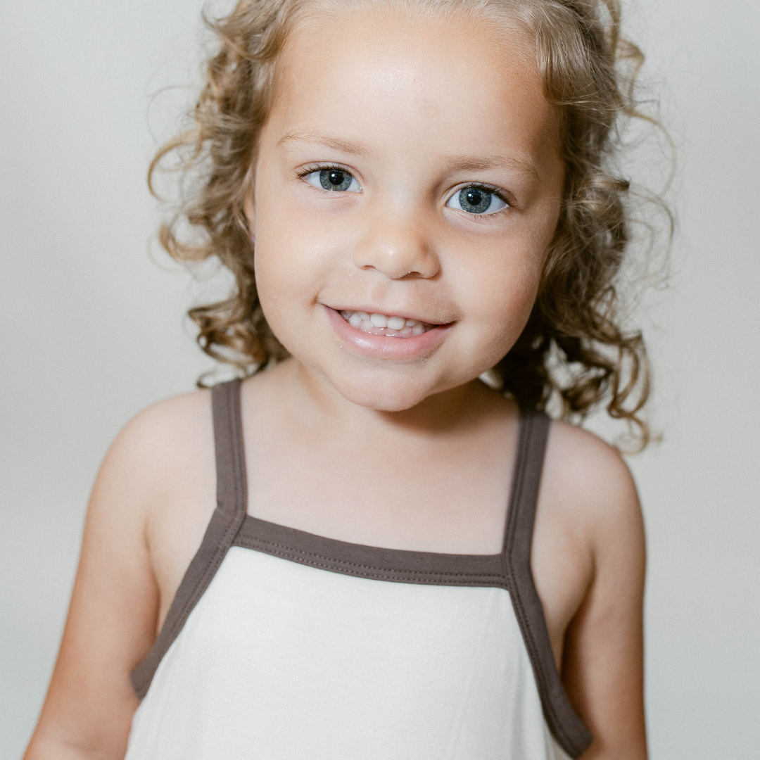 The Willow Strappy Dress In Coconut Cream