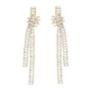 Cz Knot Statement Earring