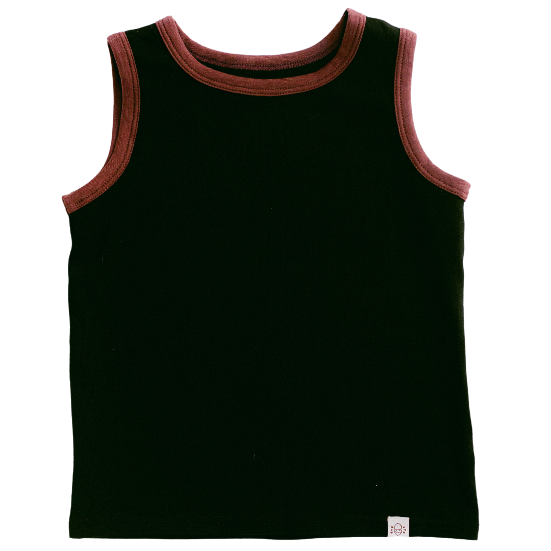 Muscle Tank Top In Black