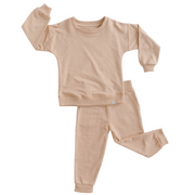 Leisure Sweat Set In Beige