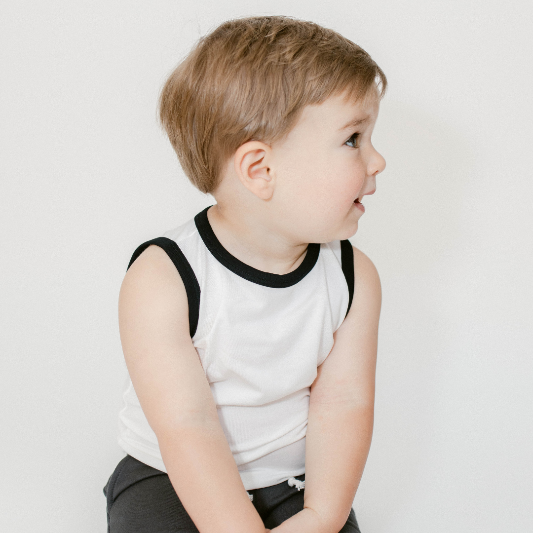 Muscle Tank Top In White