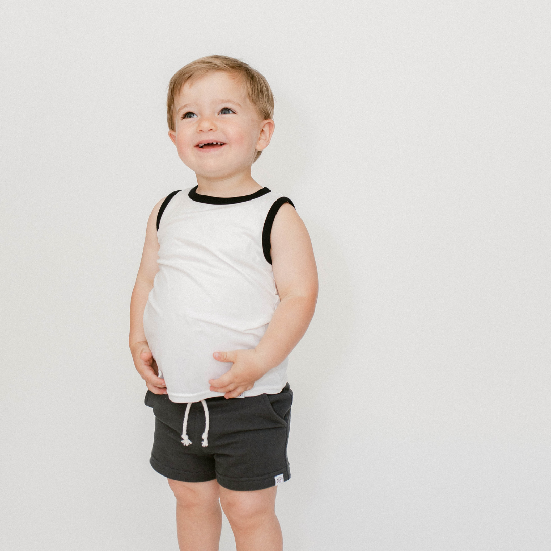 Muscle Tank Top In White