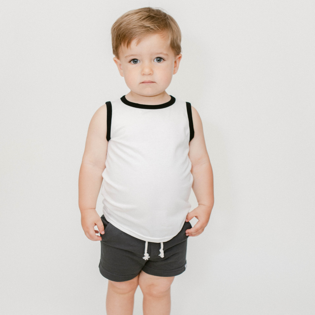 Muscle Tank Top In White