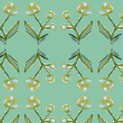 Antonia Fabric (green & Citron)