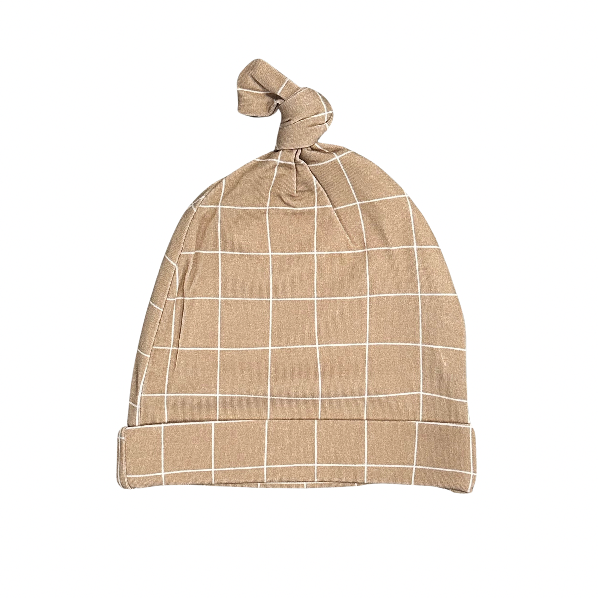 Cinnamon Cider Grid - Top-knot Hat