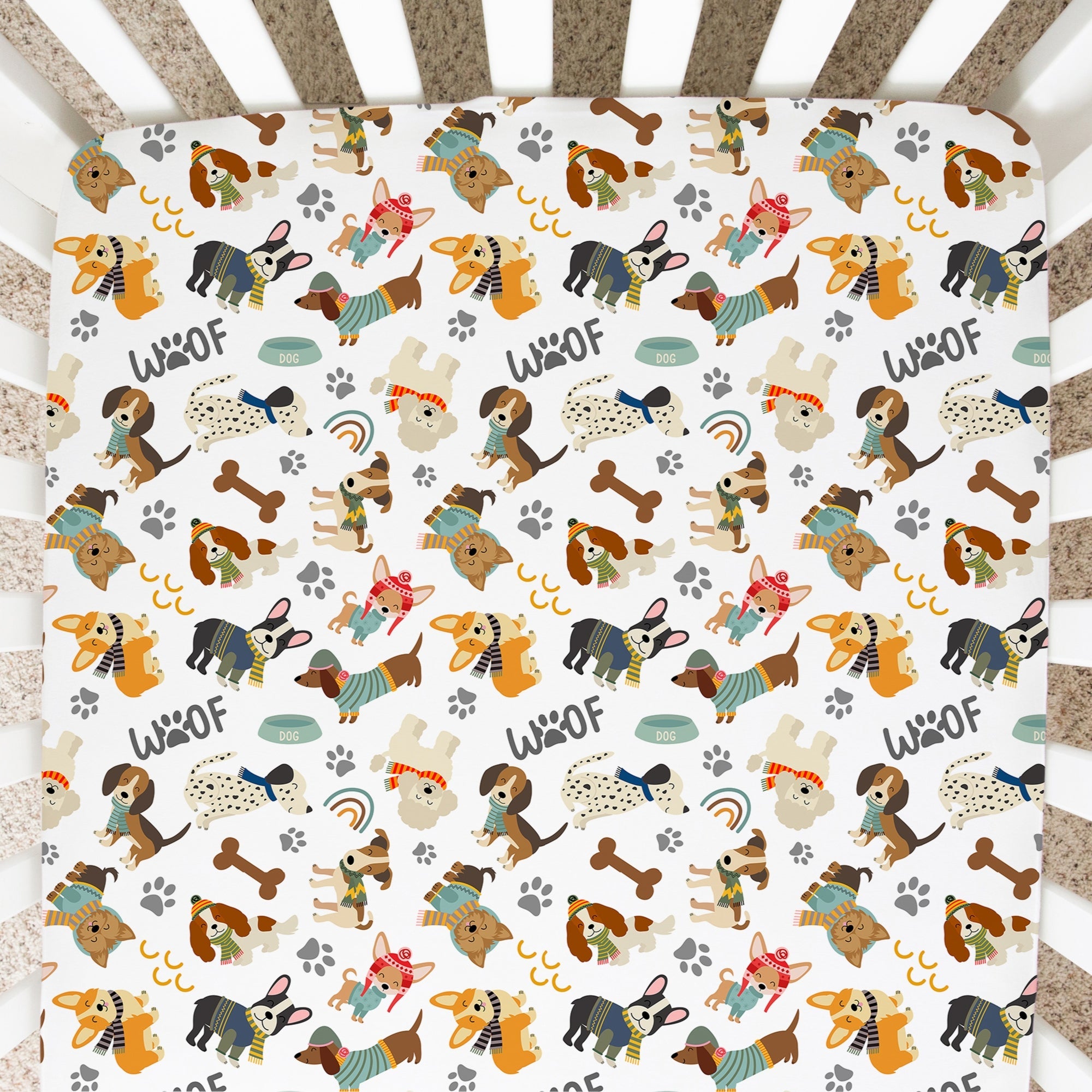 Snuggle Buddies Fitted Crib Sheet