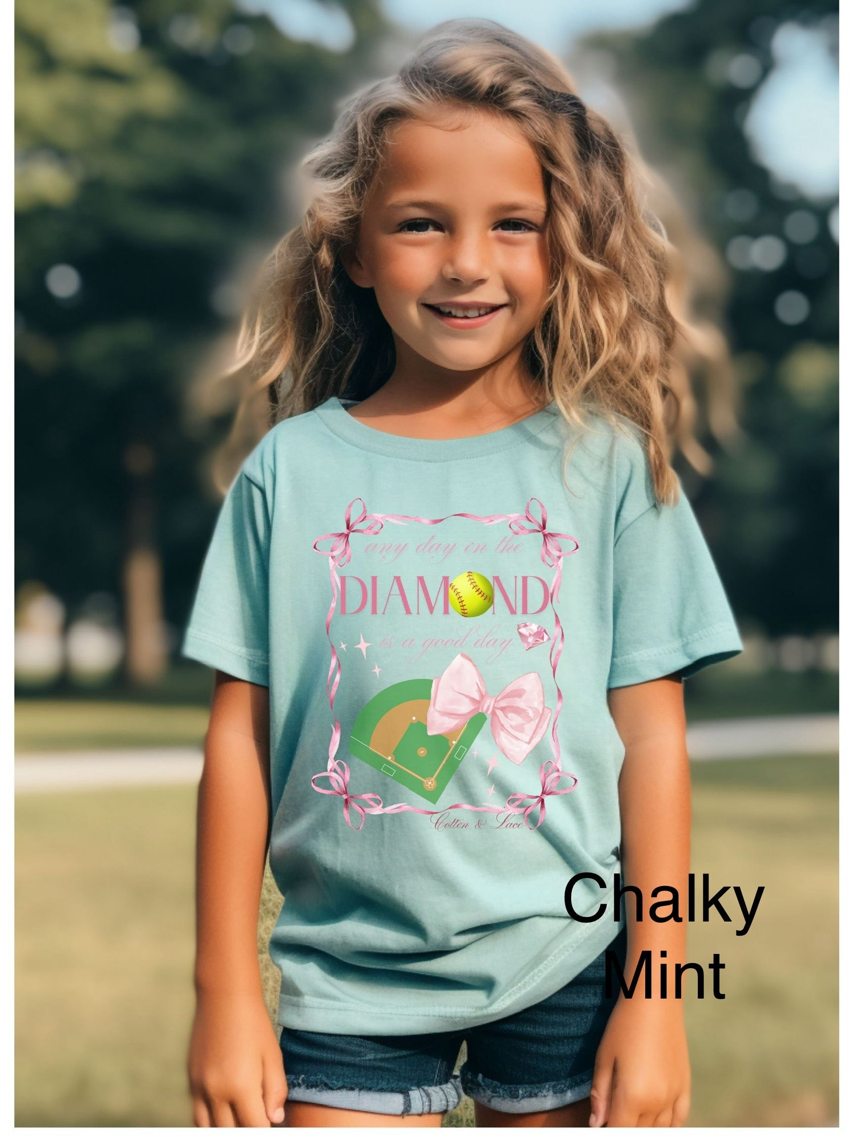 Comfort Colors "any Day On The Diamond" Tee