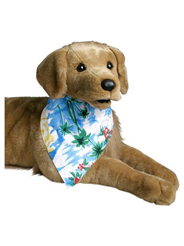 Blue Hawaiian Dog Bandana Size: Xs (2-10 Lbs)