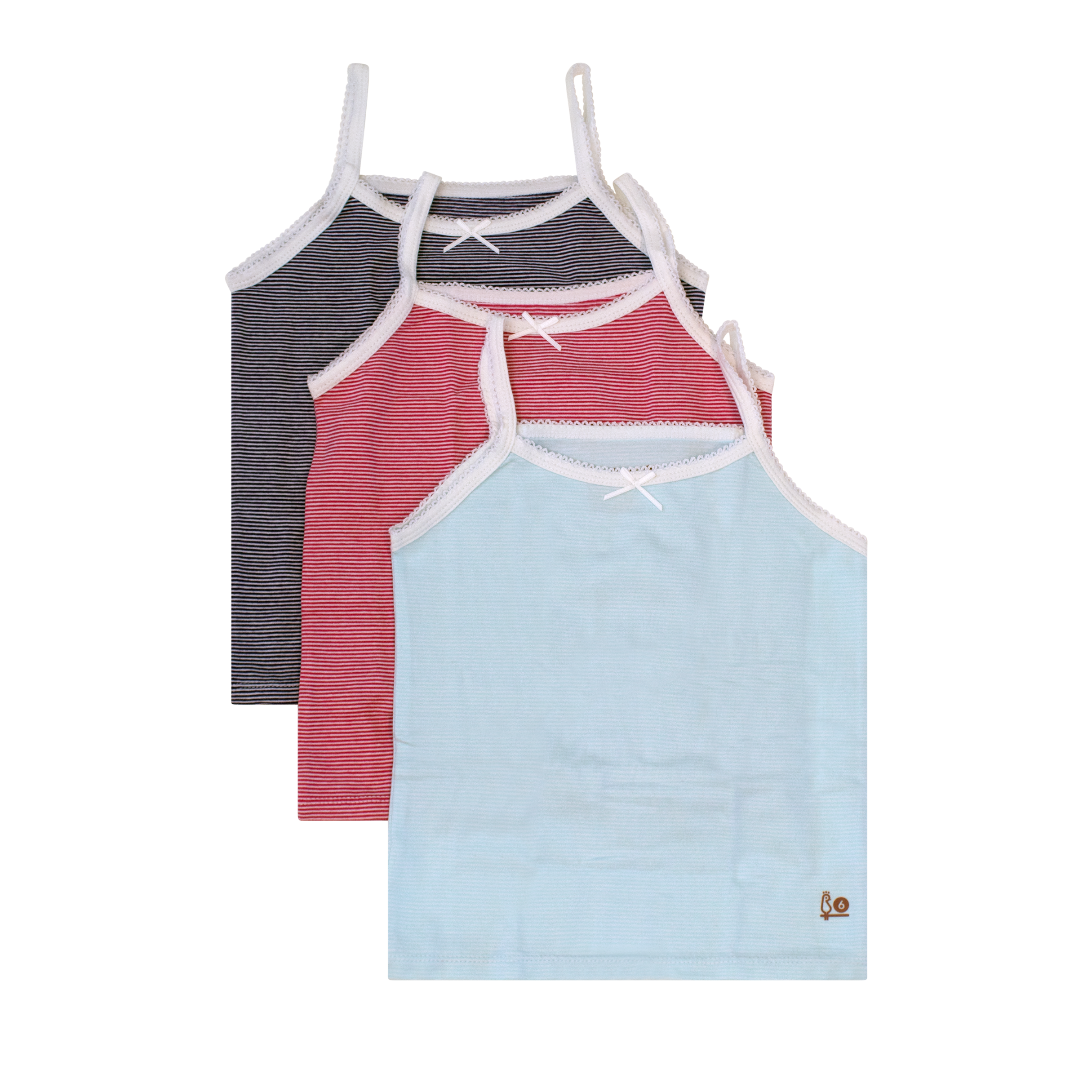 Feathers Girls And Toddler Undershirts - Kids Camisoles - Super Soft Cotton