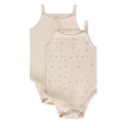 Feathers Super Soft Cotton Tank Top Baby Girl Undershirts – One-piece Toddler Bodysuit (2 Pack)