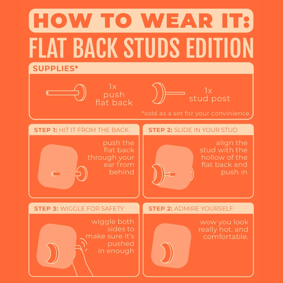 Circle Flat Back Studs