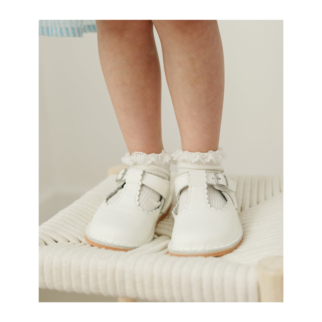 Selina Scalloped T-strap Mary Jane