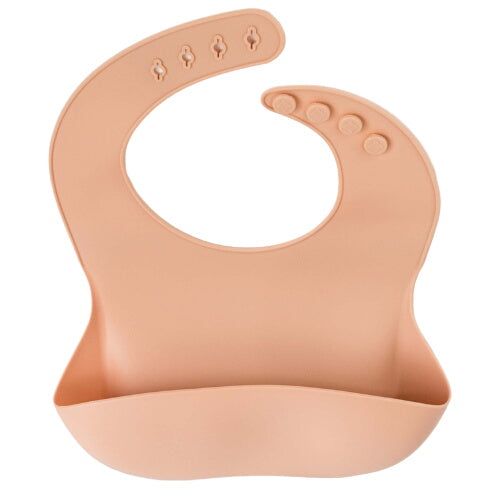 Apricot Silicone Baby Bib