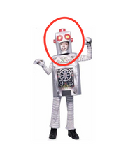 Child Robot Head Piece Only