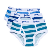 Feathers Boys Multi Stripe Snug Fit Tagless Briefs Underwear - (3/pack)