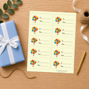 Up, Up & Birthday Gift Tag Sticker Sheet