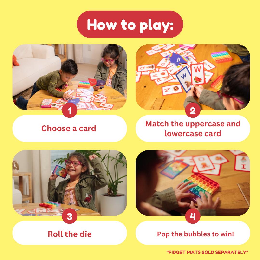 Abc: Learn Uppercase & Lowercase Letters Card Pack - Choose Act