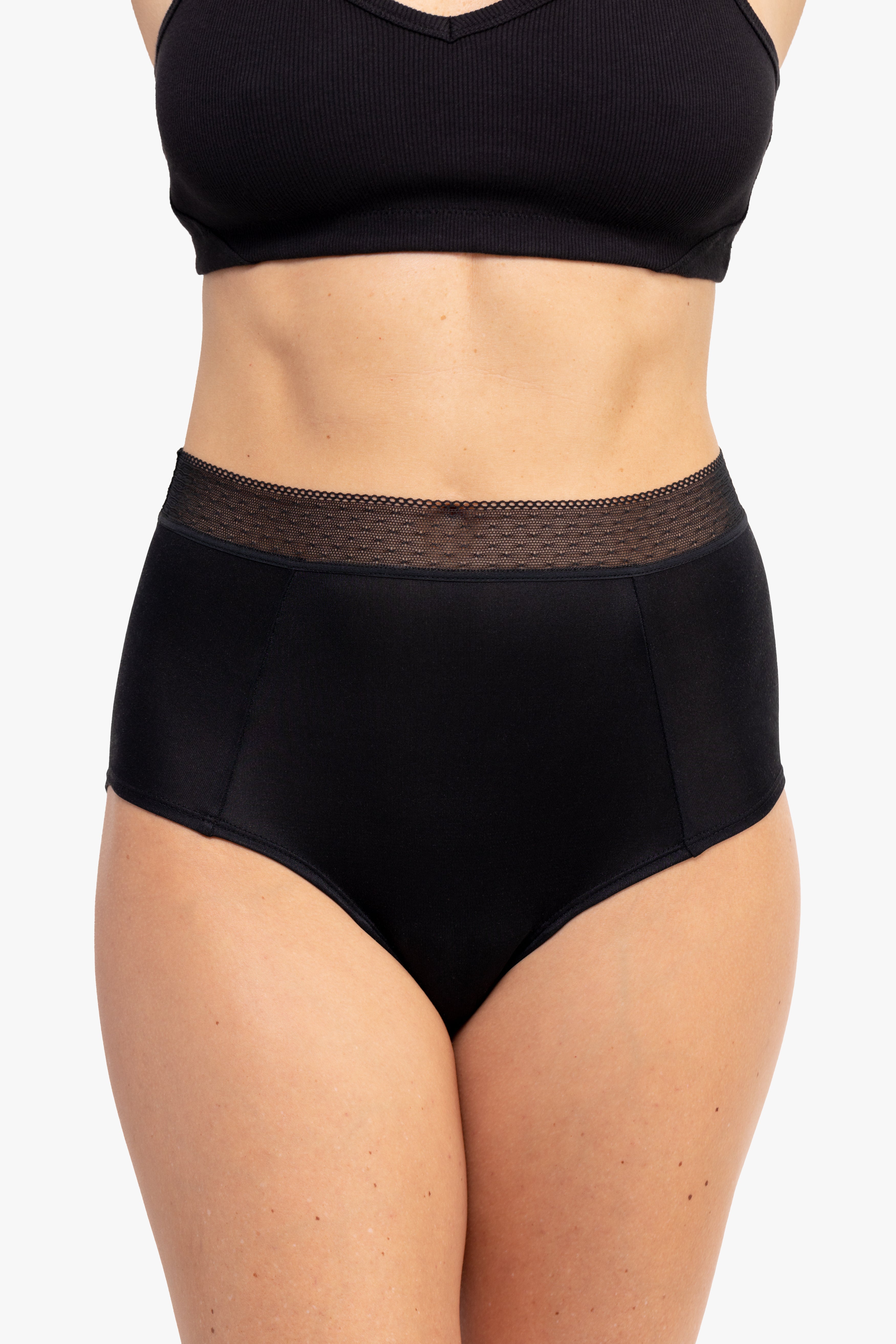 High-waisted Silk Brief