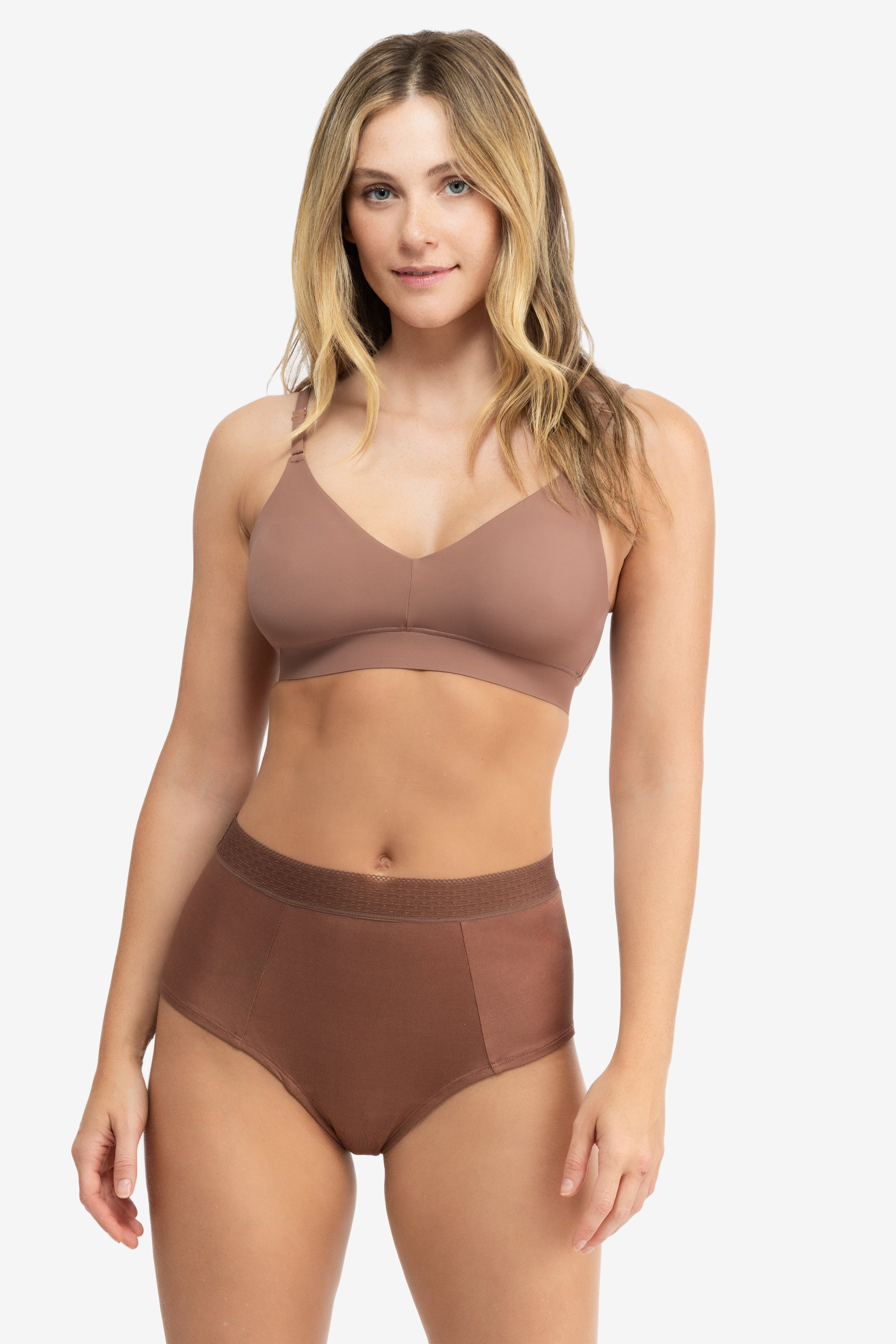 High-waisted Silk Brief