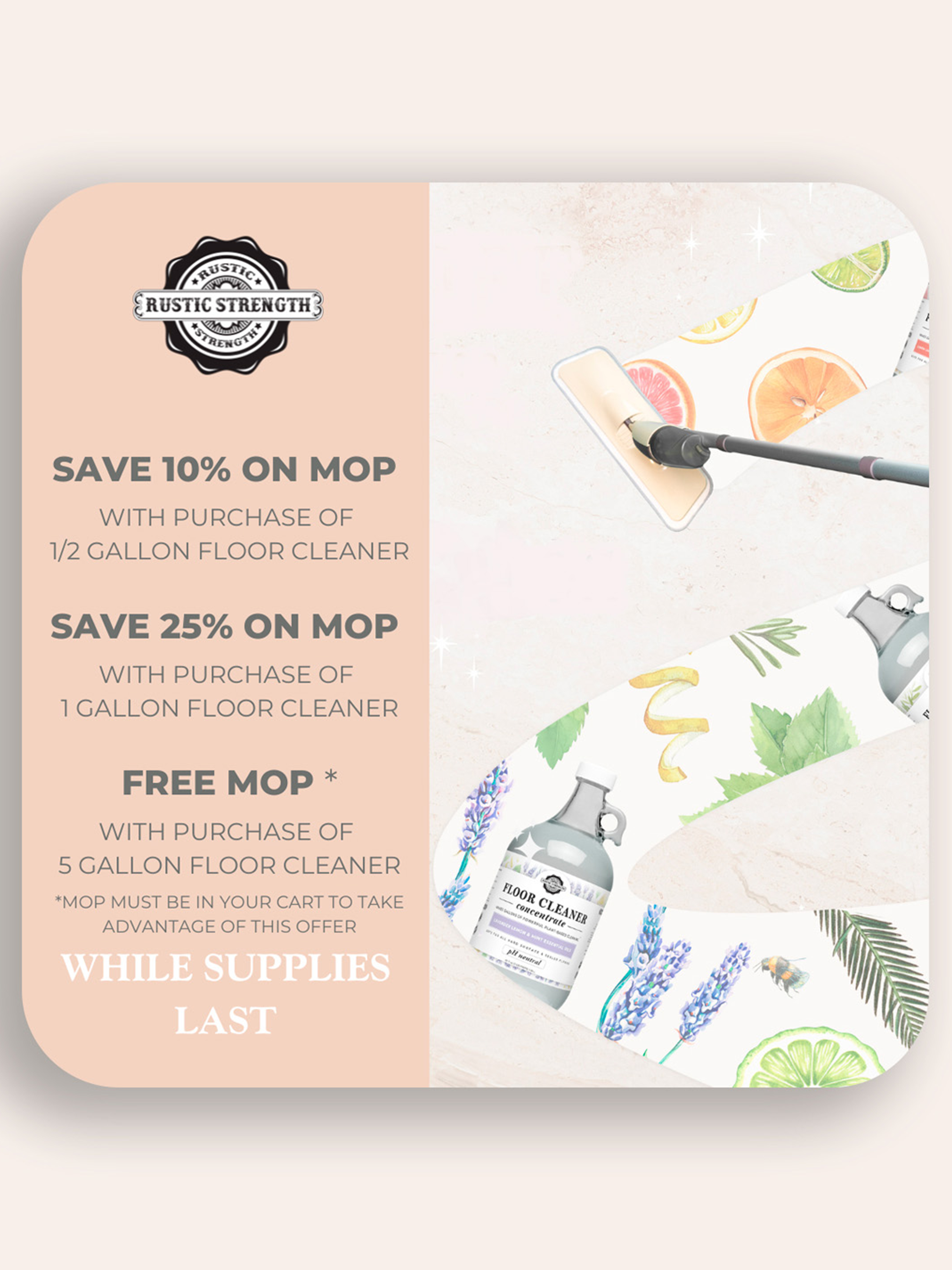 Floor Cleaner Concentrate | Rosemary, Mint & Tea Tree