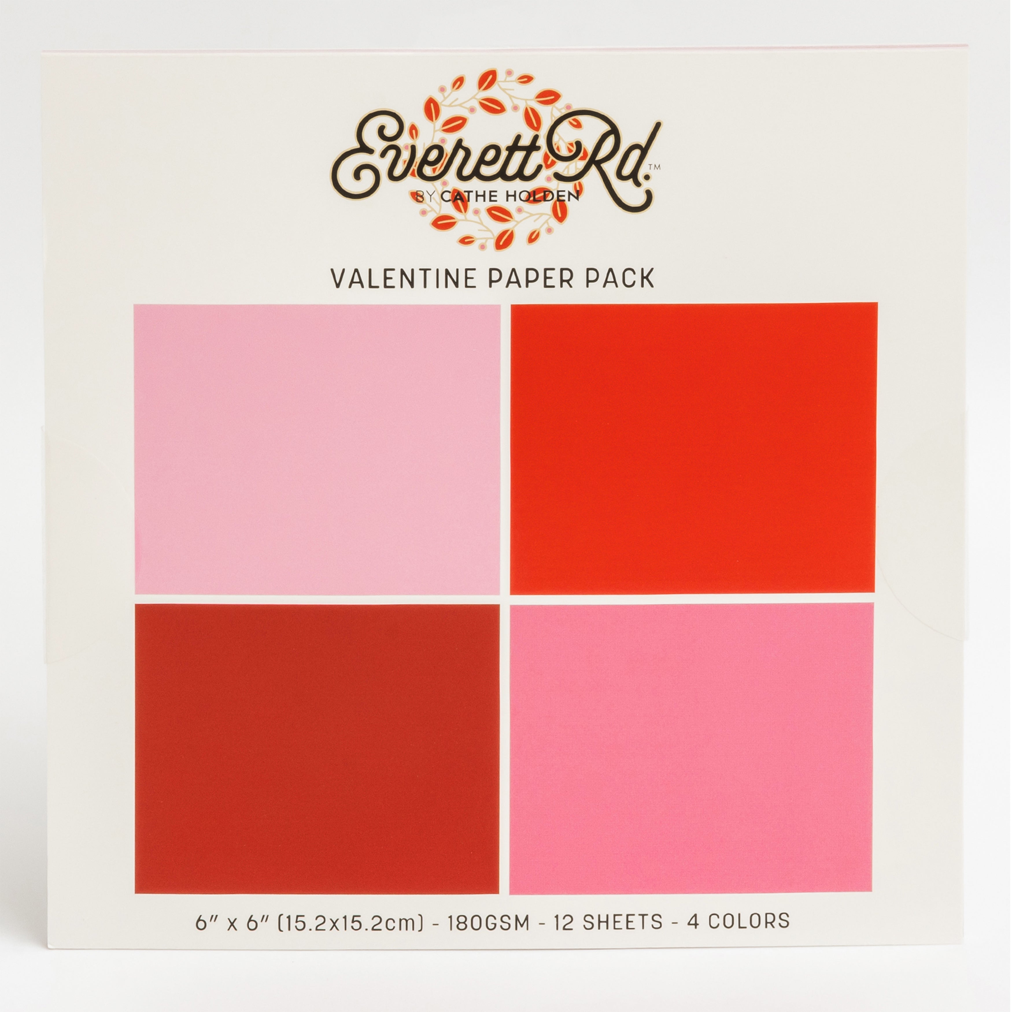 Reds And Pinks 6x6 Paper Pack Everett Rd. By Cathe Holden