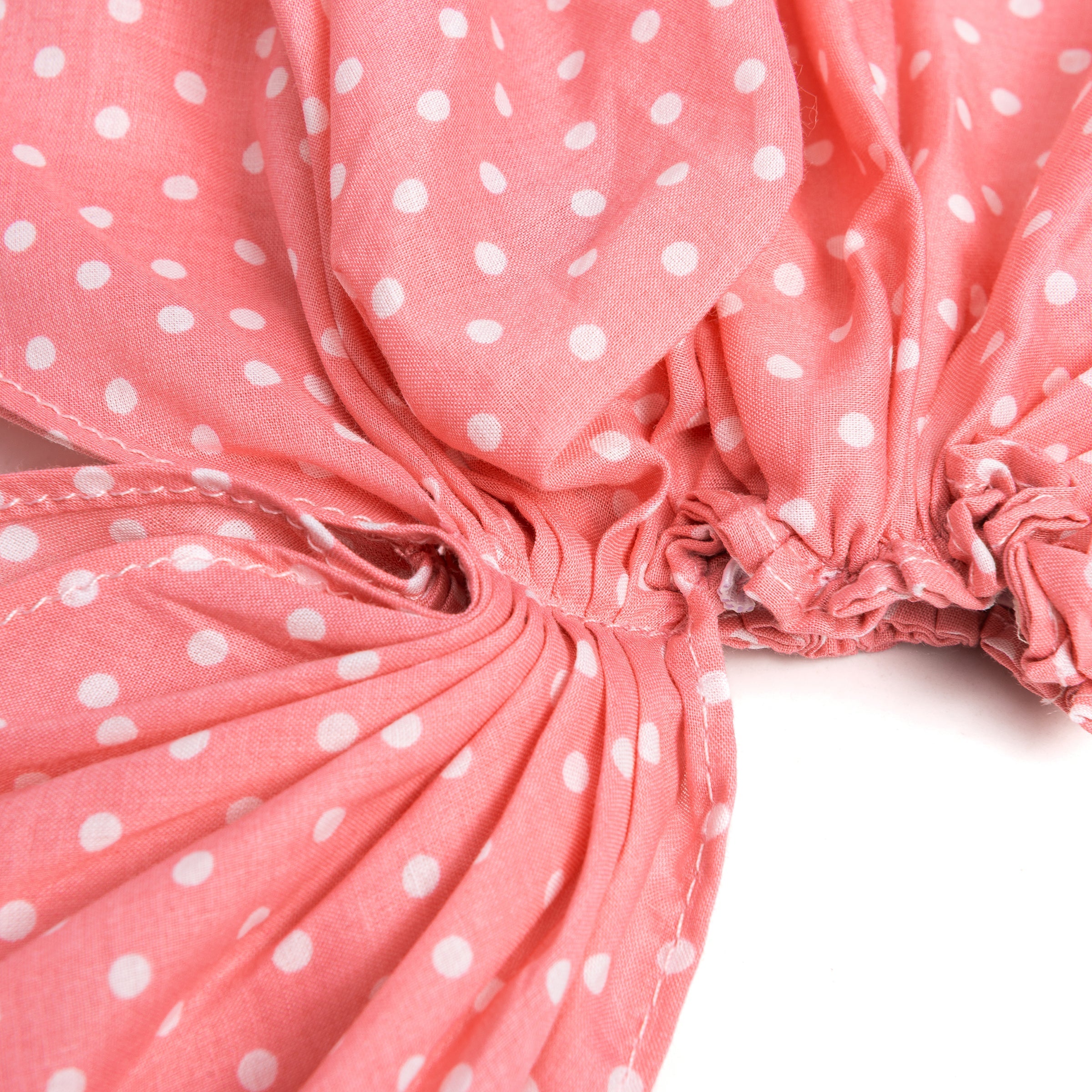 Girls Summer Hair Bandana Pretied Head Scarf - Kids Age 3-8 Y- Polka Dots