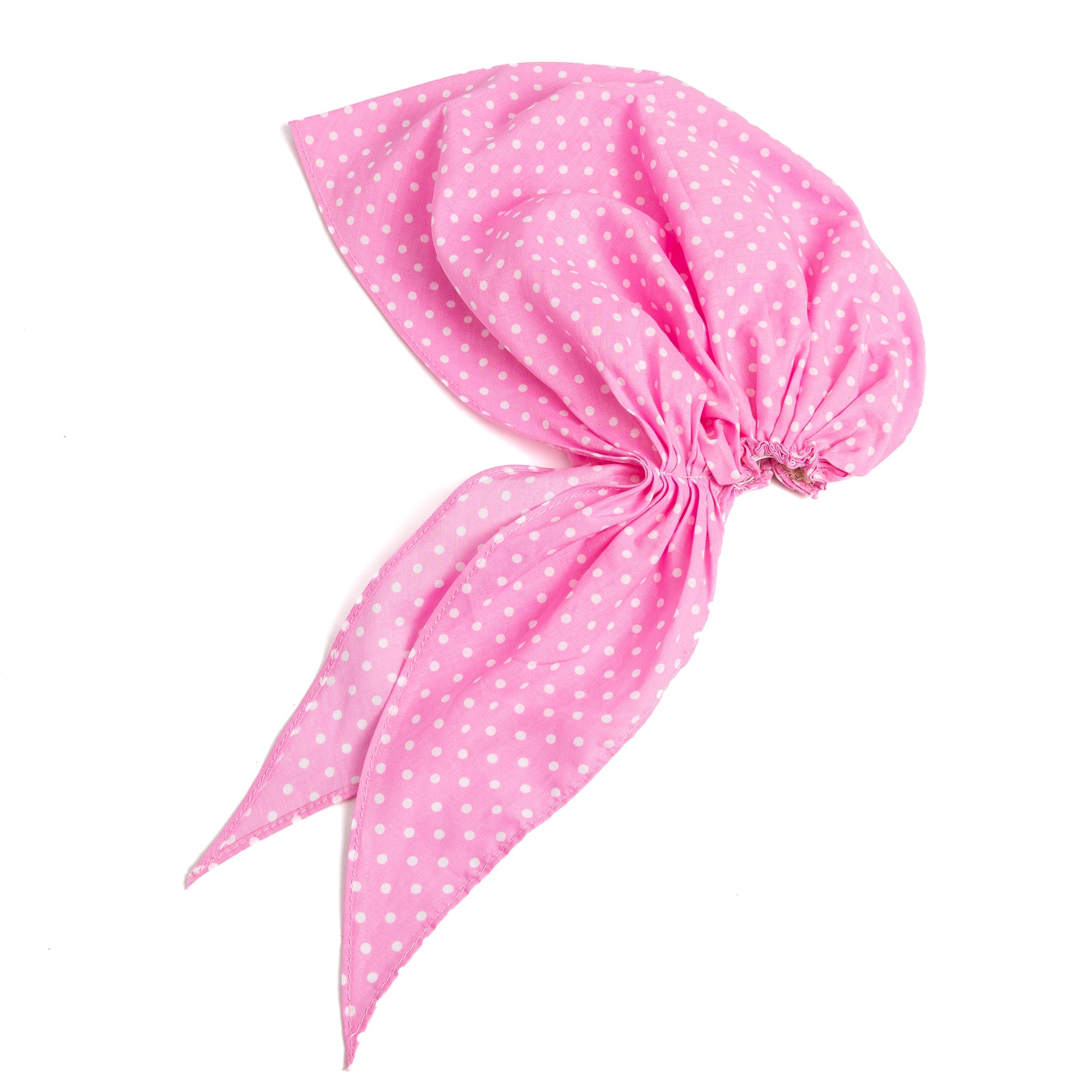 Girls Summer Hair Bandana Pretied Head Scarf - Kids Age 3-8 Y- Polka Dots