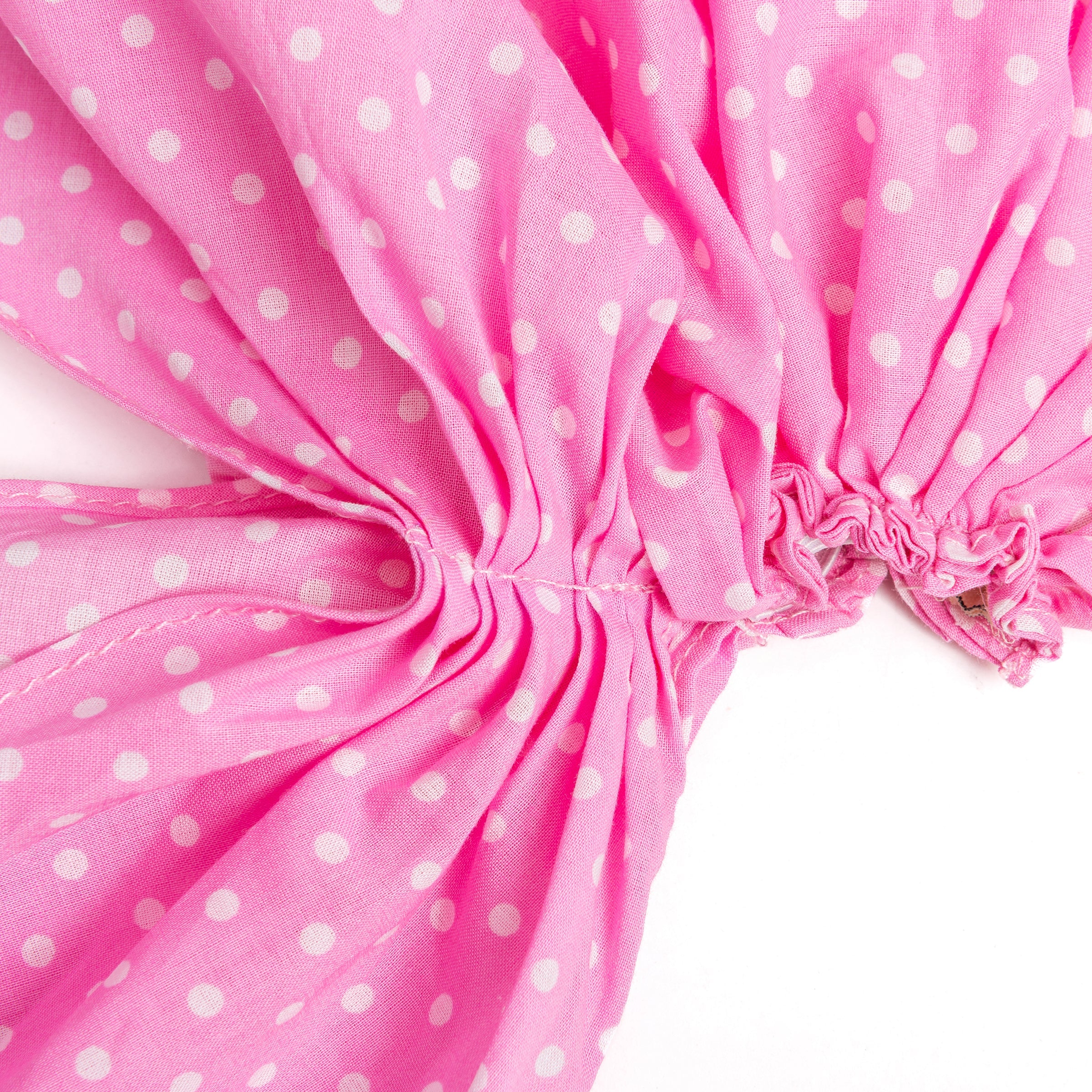 Girls Summer Hair Bandana Pretied Head Scarf - Kids Age 3-8 Y- Polka Dots